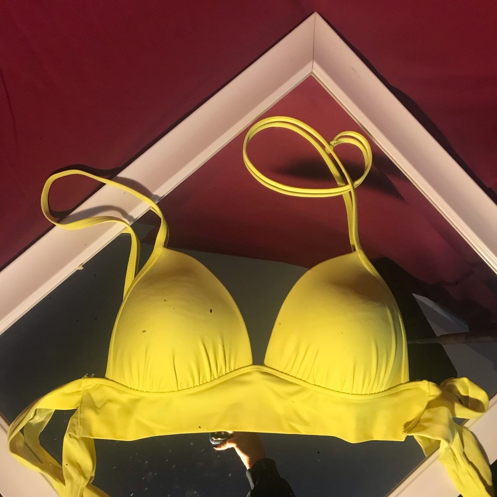 Neon Yellow Swim Top